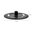 Miniatyrbilde 4 av 5: For Deebot X1 Omni Mop Plate Board Holder Robot Vacuum Cleaner Vaskbar Rengjøring Mop Kluter Erstatt db Black