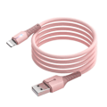 Pikkukuva 1 / 5: 2m USB-A - Lightning-latauskaapeli, nestemäisellä silikonilla päällystetty datakaapeli, jossa merkkivalo db Pink Style A