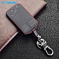 Miniatyrbild 2 av 5: Lädernyckelring för Mazda CX-7 CX-9 MX-5 Miata RX-8 2008 2009 Smart Keyless Fjärrkontrollskyddsfodral Nyckelämnen [DB] 2 Buttons