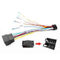 Miniatyrbillede 1 af 5: 16-pin til ISO kabeladapter ledningsnet universelt tilbehør ledning til 2 din radio bil android hovedenhed [DB] cable