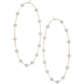Miniatyrbillede 3 af 5: Store Hoop Super Store Cirkel Perler Øreringe Tynde Dinglende Guld Sølv Elegant Bryllup Kvinder Tilbehør Smykker Gave til Hende sølv 60mm [db] silver 3.94 x 3.94 x 0.04 inches