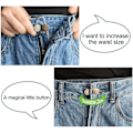 Miniatyrbild 5 av 5: 6 st Knappförlängare för Byxor - Knapp för Jeans Jean Knapp Knapp Midjeutvidgare, Byxmidjeutvidgare Justerbar db