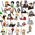 Miniatyrbillede 2 af 5: Nye middelalderlige dværgorktroldhobbitede figurer tilbehør modelbyggeklodser lotr mursten legetøj til børns gaver Db Set 04