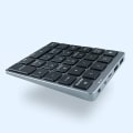 Pikkukuva 5 / 5: N970 Langaton Bluetooth-numeronäppäimistö USB-keskittimellä, kaksoistila, useampitoimipainike, mininumeronäppäimistö AC:lle [DB] Black