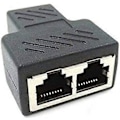 Miniatyrbillede 1 af 4: Ethernet 1 til 2 Splitter Adapter, Netværks Splitter Adapter, LAN Splitter 2 Hun til 2 Hun Porte CAT 5/CAT 6 Ethernet Forlænger Socket Co db