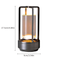 Miniatyrbillede 5 af 5: Krystal Lanterne Lampe, Krystal Bordlampe Genopladelig, Krystal Touch Lampe, Bærbar LED Skrivebordslampe, Ledningsfri Bordlampe db Silver