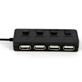 Miniatyrbillede 5 af 5: Superhurtig Usb2.0 Hub Multi Usb Splitter 4 Ports Udvidelse 12v Strømadapter {Db} Black