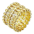 Pikkukuva 1 / 5: S925 hopearengasranneke 2-in-1 muuntautuva rengasranneke teleskooppirengas naisille db Gold No Diamond