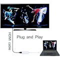 Miniatyrbillede 3 af 5: Mini DisplayPort til HDMI-adapter, Thunderbolt til HDMI-konverter til MacBook Air/Pro, Mic [DB]
