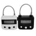 Miniatyrbilde 4 av 5: Metall Timerlås Usb Lcd-skjerm Metall Elektronisk Oppladbar Timer Multifunksjons Hengelås Hvit