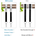 Miniatyrbild 2 av 4: Swing Connection Strap Set, 2 Protective Pads, 2 Carabiner Buckles, 1 Carrying Bag, Suitable For Swings And Hammocks (c) [db] black