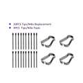 Miniatyrbild 2 av 5: (20 Pack) Marker Pen Tips/nibs För Remarkable 2 Stylus Pen Ersättning Mjuka Nibs/tips Svart [DB] Black
