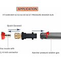 Miniatyrbilde 3 av 4: Adapter for høytrykkspylerpistol med 1/4\" hurtigkobling hunn for Karcher K-serien -a  [dB}