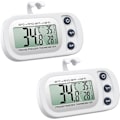 Miniatyrbilde 1 av 5: 2 stk Frigidaire Kjøleskapstermometer, Digital Frysertermometer Med Henger, Lett Å Lese LCD-Skjerm, Perfekt For Hjemmet, db