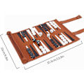 Miniatyrbillede 3 af 5: Mikrofiber Rejse Backgammon Sæt - Rejse Spil Voksen Rul Design Børns Puslespil Brætspil Strategispil Spillebrikker db
