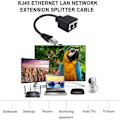 Pikkukuva 3 / 5: Ethernet-jakaja RJ45 1 uros - 2 naaras LAN Ethernet-kaapelijakajat [DB]