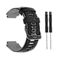 Miniatyrbillede 3 af 5: Rem til Garmin-approach S20/s6 Smart Watch Armbånd Silikone Blød Håndledsrem [DB] Black and white