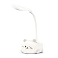 Miniatyrbillede 1 af 5: Skrivebordslampe til børn, øjenvenligt lys, læselampe, justerbar svanehals, USB-genopladelig DB White