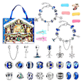 Miniatyrbillede 1 af 5: Julekalender Armbånd Countdown Kalender Jule DIY Smykke Charm Making Set Til Børn Juletema Gave [DB] F Look at the Picture