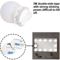 Pikkukuva 2 / 5: Led-meikkilampusarja - Valkoinen himmennettävä 10 valoa DB