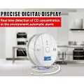 Miniatyrbilde 3 av 5: Karbonmonoksiddetektor CO-alarm, Hecopro digitalt display karbonmonoksidalarm, strømdeteksjonsutstyr - CE db