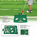 Miniatyrbild 3 av 3: 2024, inomhus minigolfspel Golfande man Inomhus golfspel Inomhus minigolfspel set med en-- Db