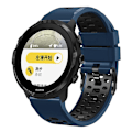 Miniatyrbillede 4 af 5: Til Suunto 7 / 9 / 9 Baro Dual-color Silikonurrem 24mm Multi-hul Design Hurtigudløselig Rem Armbånd Strap db Dark Blue   Black