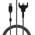 Miniatyrbilde 2 av 4: Erstatningskabel for USB-lading og data, nylonflettet, for Logitech G Pro X Superlight Glorious Model O D trådløs spillmus [DB] PVC 180CM