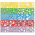 Pikkukuva 1 / 5: 20 kpl Lasten DIY Piirustus Stencilit Ontto Levy Setti Lapset Muovi Maalaus Malli [ilmainen Toimitus] db