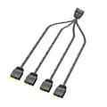 1 till 4 RGB ARGB 5v 3pin förlängningskabel Splitterkabel för PC-remsa Synkroniseringskabel [DB]