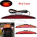 Miniatyrbild 2 av 4: Motorcykel Bakskärm Spets Broms LED Bakljus Blinkers Lampa För Harley Davidson Dyna Fat Bob Fxdf Breakout Efi Fxsb Cvo [DB] Red