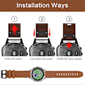 Miniatyrbilde 4 av 5: Lærreim til Garmin Fenix 8 MIP 51mm [db] Black
