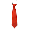 Miniatyrbild 1 av 5: Slips med andningsbart elastiskt tyg i enfärgad design för pojkar - perfekt för bröllop Red