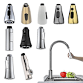 Miniatyrbillede 2 af 5: Køkkenhane Sprayer Dyse Træk Ud Bruser Spray Hoved G1/2 Hane Tilbehør  [dB} 02 Chrome