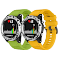 Pikkukuva 3 / 3: Vaihtohihna Garmin Fenix 5s Plus 6s Pro -kelloille, Silikoninen 20 mm älykellohihna {DB} Green lime 16.5*6*1