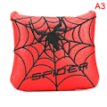 Miniatyrbild 1 av 5: Kvadratisk Mallet-Putterskydd Golfhuvudskydd för Taylormade Spider X [DB] Red A3