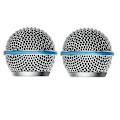 Miniatyrbillede 1 af 5: 2 stk. Mikrofon Grill Mic Gitter Udskiftning Mic Kuglehoved Mesh Til Beta58a Sm58 Pgx24 Slx24-CE db