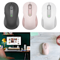 Miniatyrbilde 3 av 5: M650 Trådløs Mus 2.4GHz Bluetooth-kompatibel Doble Moduser Ergonomisk DPI Justerbar Stille Mini [db] White