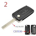 Pikkukuva 1 / 5: Auton Avaimen Kaukosäätimen Kuori 2 Painiketta CE0523 CE0536 Peugeot 308 207 307 3008 5008 807 Citroen C2 C3 C4 C5 C6 C8 [Db] Model 2