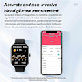 Miniatyrbild 4 av 4: Shibingsheng G42 smartklocka Bluetooth Talk HRV-funktion Blodglukos [DB] Black