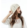 Miniatyrbilde 2 av 4: Vårhøst Håndlaget Heklet Slouchy Beanie [DB]