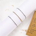 Miniatyrbillede 4 af 5: DIY Morse Kode Armbåndsfremstillingskit 400 Runde Afstandsperler 400 Lange Rørperler [DB] Gold-color