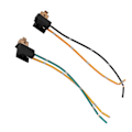 Miniatyrbillede 1 af 5: 2 stk. Forlygte Lampe Pære Sokkel Ledningsnet Stik Adapter Linje Til H1 Pære [DB]