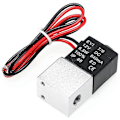 Miniatyrbild 4 av 5: 1 st 1/4 tum NPT 2-vägs normalt stängd ventil 12V pneumatisk aluminium elektrisk magnetventil db Silver