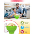 Miniatyrbild 5 av 5: Popcorn Popper, Mikrovågsugnssäker, Silikon Popcorn Maker Och Diskmaskinssäker, Popcorn Skål Och H [DB]