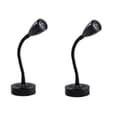 2 st 12V Dimbar LED Läslampor & Spotlight, 6000K Vit Vägg Sänglampa för Husbil [DB]