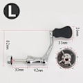 Miniatyrbild 2 av 4: Universal Spinnrullehandtag Metall Fiske Rulle Rock Arms Grepp Knapp Delar Fg {Db} L