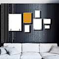 Miniatyrbild 5 av 5: 4-pack Väggmonteringsplatta, Medium Väggstafflihållare Plattupphängare Vertikala Plattstativhållare Vin R [DB]