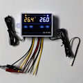 Miniatyrbilde 3 av 5: Dobbel digital termostat temperaturregulator for industrielt utstyr [DB] 12V