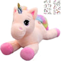Miniatyrbillede 1 af 5: Børn Plys Unicorn Velvet Pude Blød Legetøj Udstoppet Dyr Nyfødt Unicorn